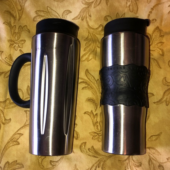 ☕️STARBUCKS☕️SET OF 2 INSULATED PRESS TUMBLERS